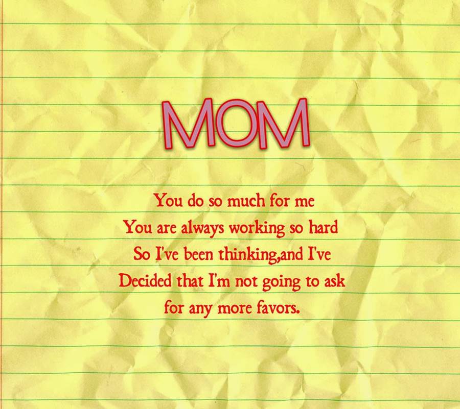 To My Hardworking Mother