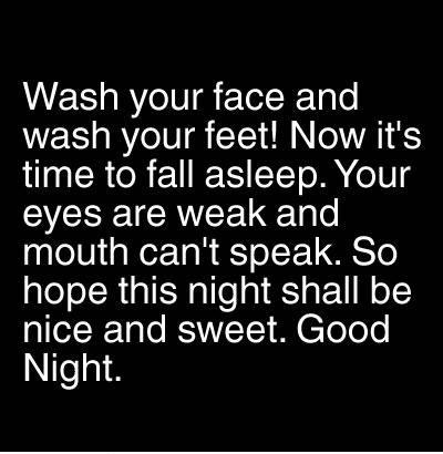 Cute Good Night Poem