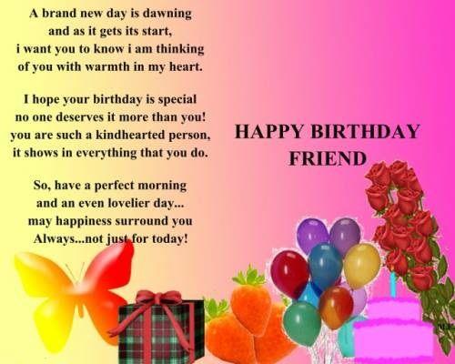 Beautiful Birthday Letter To Friend