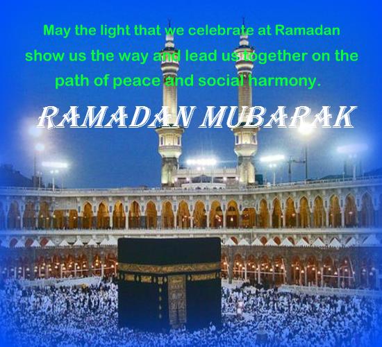 Celebrate Ramadan and EID with peace.