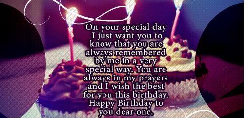 Remember Special Birthday Wish