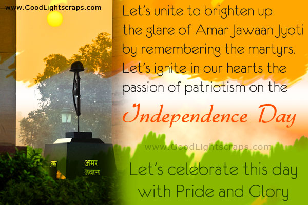 India celebrate independence day with pride and glory.