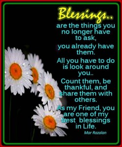 Friendship Blessings 2014 Message
