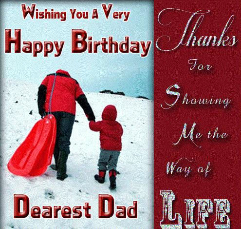 new greetings and wishes sms to make your father happy on his birthday.