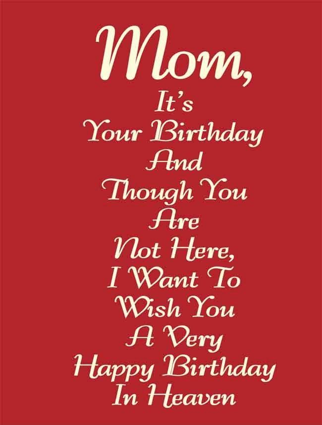 wishes for birthday anniversary of mother
