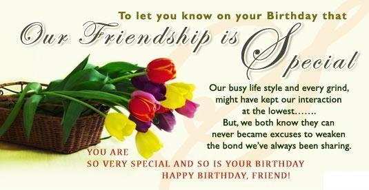 birthday wishes for friend to make strong friendship.