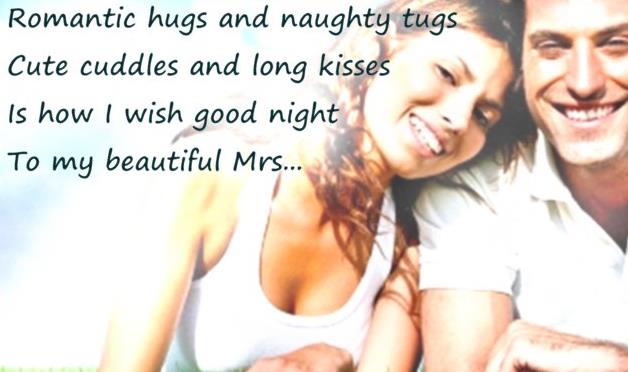 romantic good night wishes for lovely wife 