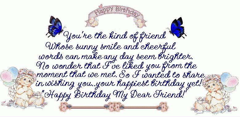 birthday greetings for best friends.
