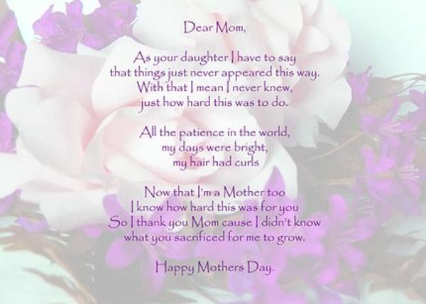 mothers day wishes and greetings by daughter 