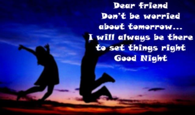 good night wishes from best friend 