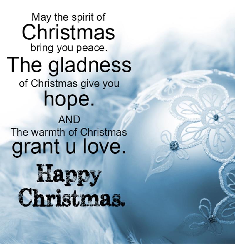 wish you Christmas gives you hope to have love of your life.