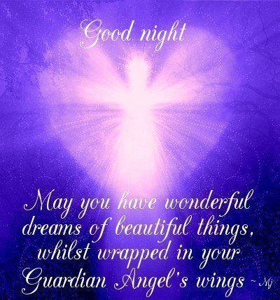 wish you wonderful dreams this nigh with guardian angel