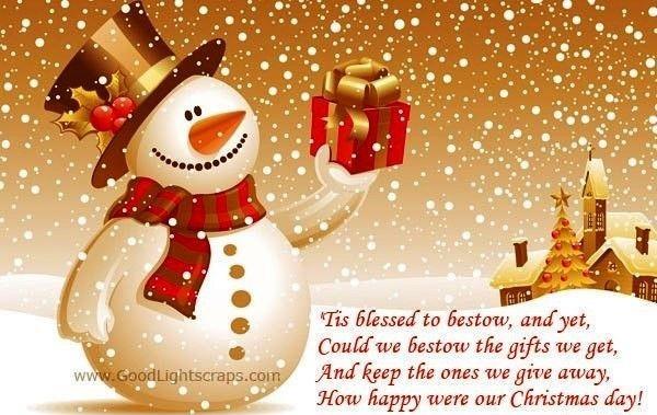wish you blessed and happy Christmas day with lots of gifts.