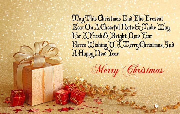 wish you cheerful christmas and bright new year.