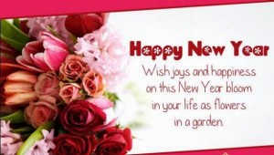 New Year 2015 Flowers Wish