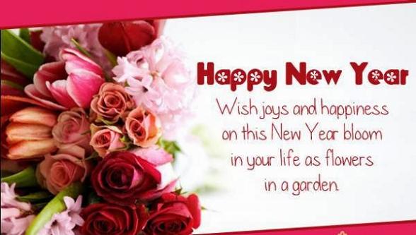 wish you new year 2015 joys and happiness 