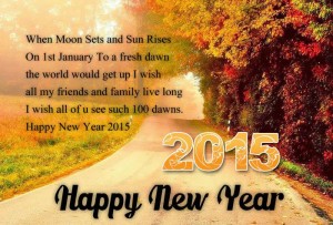 New Year 2015 Morning Sun