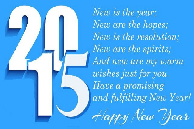 my warm wishes for you to have promising new year 2015