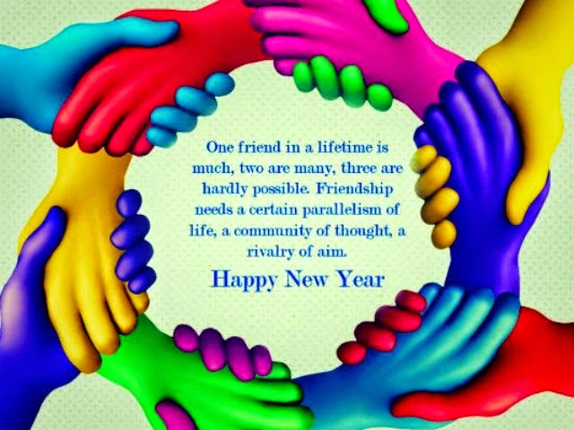 wish your friends happy new year.