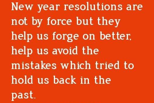 new year resolution to help us having better tomorrow.