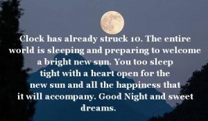 Good Night Message Time