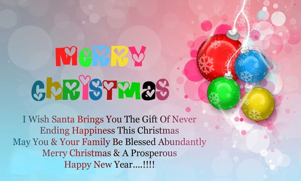 Latest Happy Christmas SMS 2015 Greetings For Friends Family